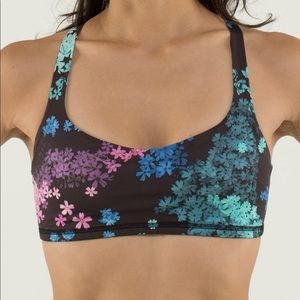 Lululemon Floral Petal Pop Free to Be Bra